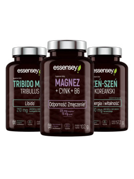 Żeń-szeń Magnez i Tribulus | Essensey | Suplementy dla mężczyzn