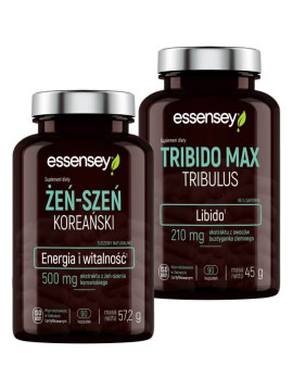 Żeń-szeń + Tribido Max Tribulus | Essensey | Witalność i libido