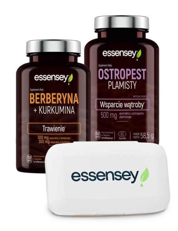 Berberyna+Kurkumina  Ostropest Plamisty+Pillbox | Essensey | Trawienie