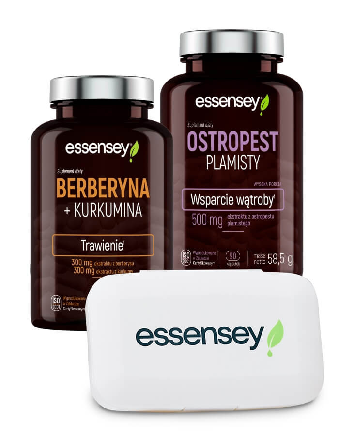 Berberyna+Kurkumina  Ostropest Plamisty+Pillbox | Essensey | Trawienie