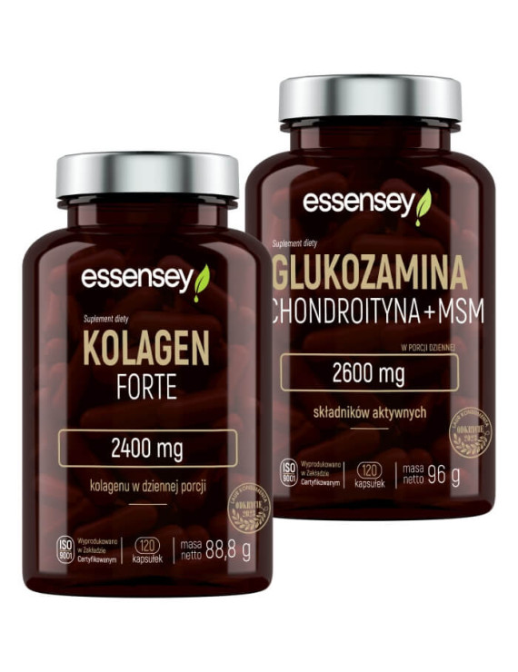Zestaw Kolagen i Glukozamina | Essensey | Suplementy na stawy Zestaw Kolagen i Glukozamina | Essensey | Suplementy na stawy