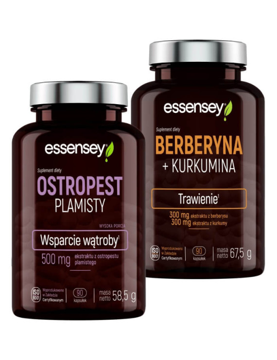 Berberyna + Kurkumina i Ostropest Plamisty | Essensey | Wątroba