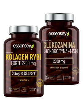 Kolagen Rybi Forte 2200 i Glukozamina | Essensey | Suplementy na stawy