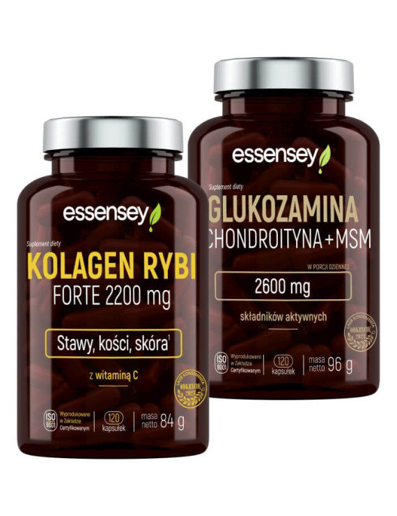 Kolagen Rybi Forte 2200 i Glukozamina | Essensey | Suplementy na stawy Kolagen Rybi Forte 2200 i Glukozamina | Essensey | Suplementy na stawy
