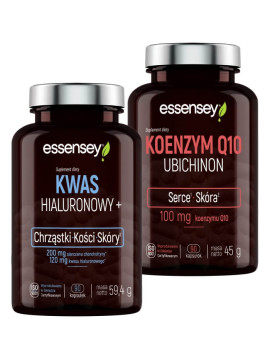 Kwas hialuronowy + Koenzym Q10 Ubichinon | Essensey | Skóra serce