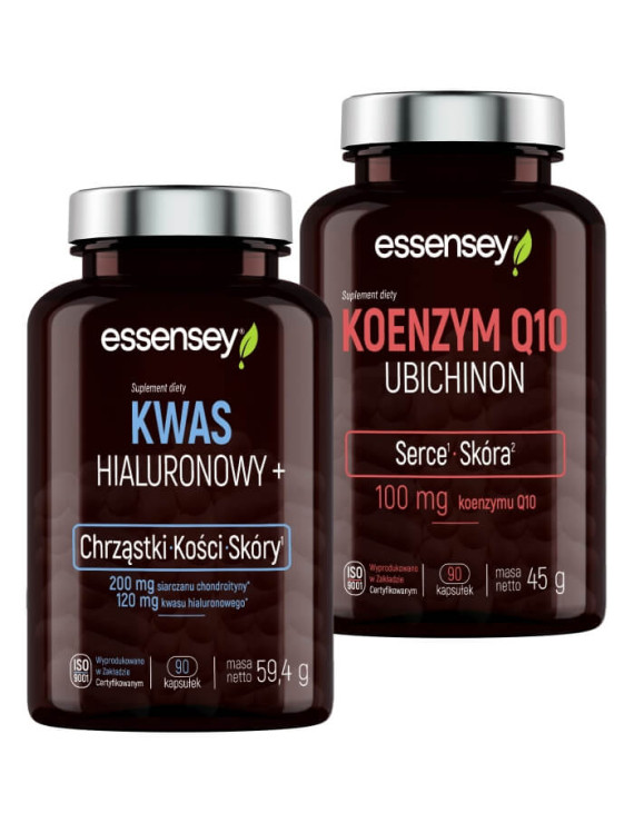 Kwas hialuronowy + Koenzym Q10 Ubichinon | Essensey | Skóra serce Kwas hialuronowy + Koenzym Q10 Ubichinon | Essensey | Skóra serce