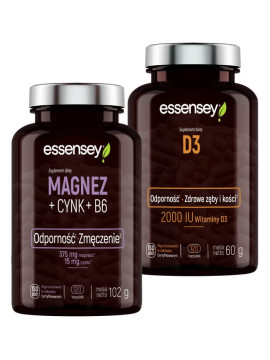 Magnez + Cynk + B6 i Witamina D3