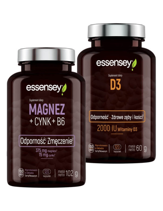 Magnez + Cynk + B6 i Witamina D3 Magnez + Cynk + B6 i Witamina D3