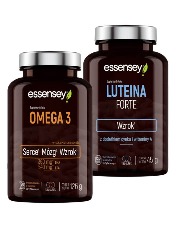 Omega 3 i Luteina Forte | Essensey | Suplementy na wzrok