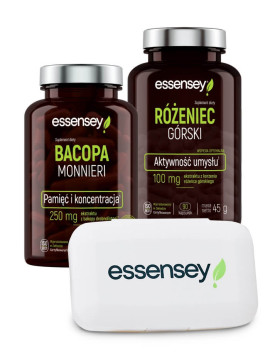 Zestaw Bacopa Monnieri i Różeniec Górski | Essensey | wsparcie umysłu