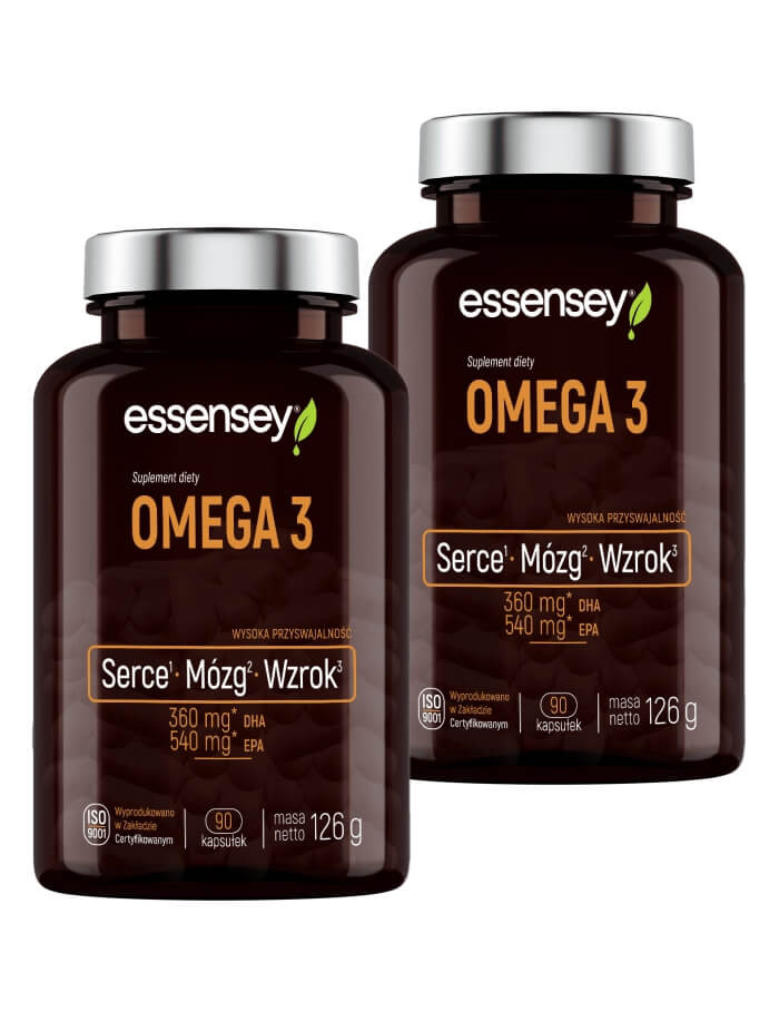 Kwasy tłuszczowe Omega 3 dwa opakowania | Essensey | Kwasy tłuszczowe