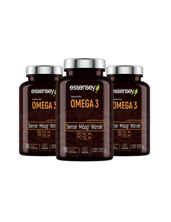Kwasy tłuszczowe Omega 3 w 90 kapsułkach | Essensey | Kwasy tłuszczowe Kwasy tłuszczowe Omega 3 w 90 kapsułkach | Essensey | Kwasy tłuszczowe