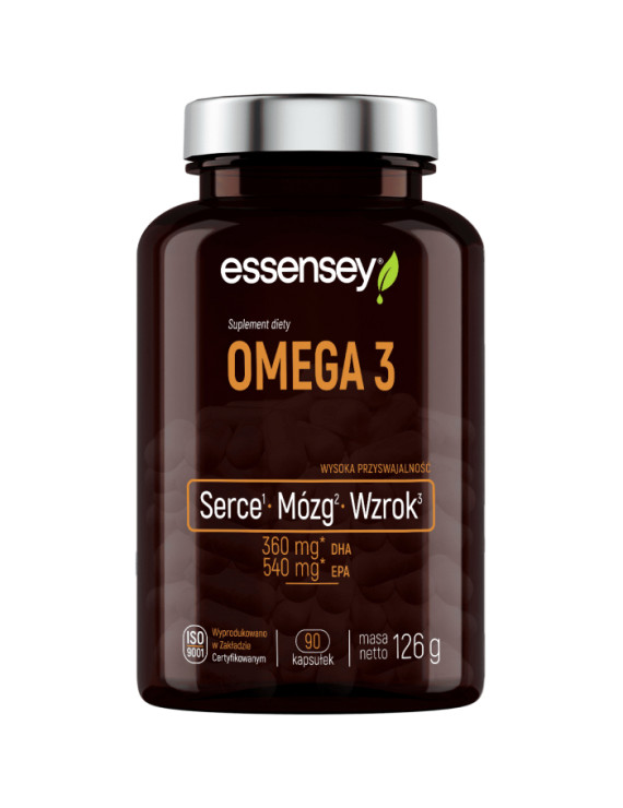 Kwasy tłuszczowe Omega 3 w 90 kapsułkach | Essensey | Kwasy tłuszczowe