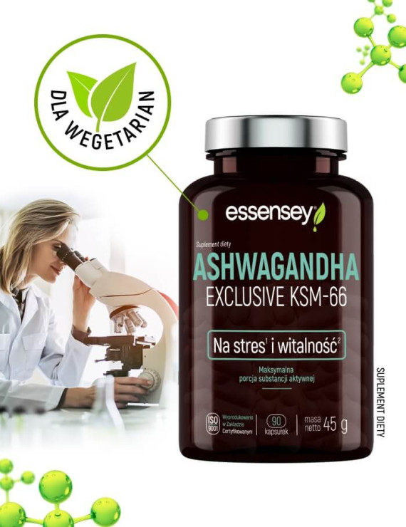Ashwagandha Exclusive KSM-66 | Essensey | Stres witalność Ashwagandha Exclusive KSM-66 | Essensey | Stres witalność