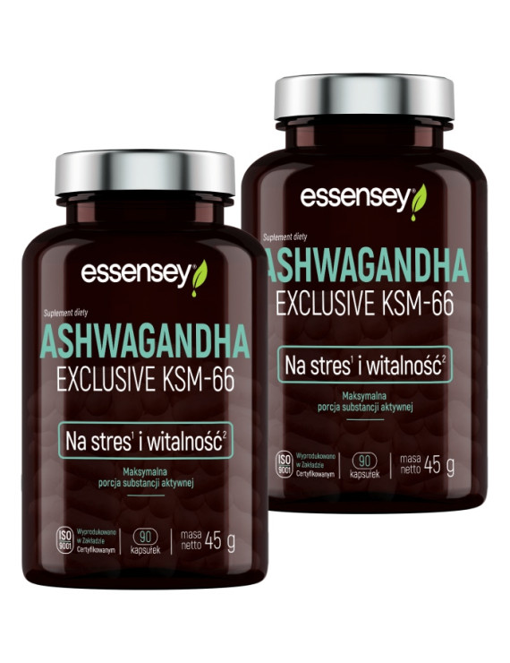 Ashwagandha Exclusive KSM-66 | Essensey | Stres witalność