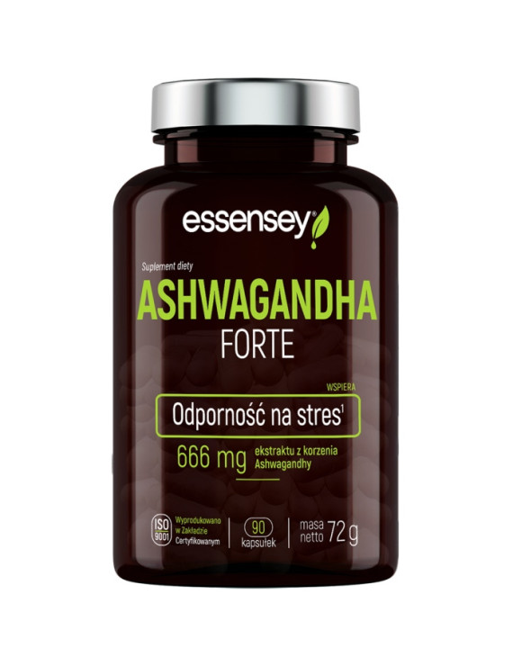 Ashwagandha Forte w 90 kapsułkach | Essensey | Adaptogeny