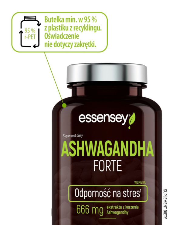 Zestaw Ashwagandha Forte w trzech opakowaniach | Essensey | Adaptogeny