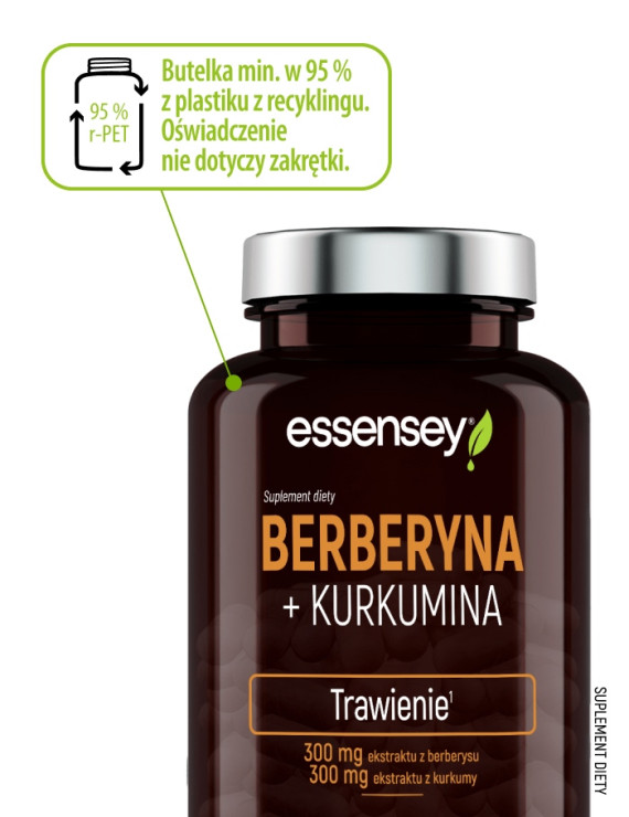 Berberyna + Kurkumina | Essensey | Trawienie glukoza wątroba Berberyna + Kurkumina | Essensey | Trawienie glukoza wątroba