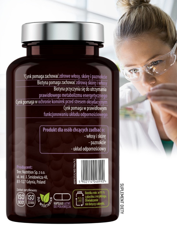 Biotyna + Skrzyp, Cynk w 90 kapsułkach