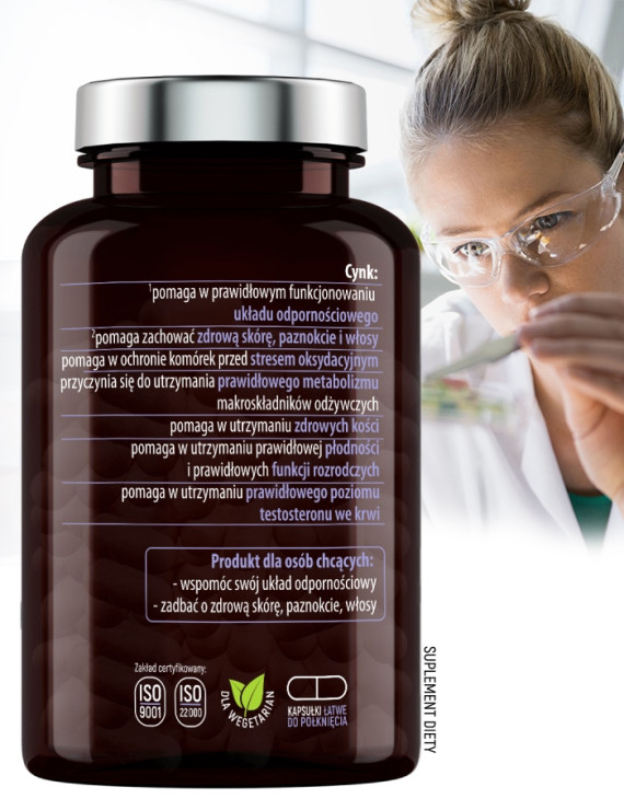 Cynk Organiczny | Essensey | Odporność skóra potencja Cynk Organiczny | Essensey | Odporność skóra potencja
