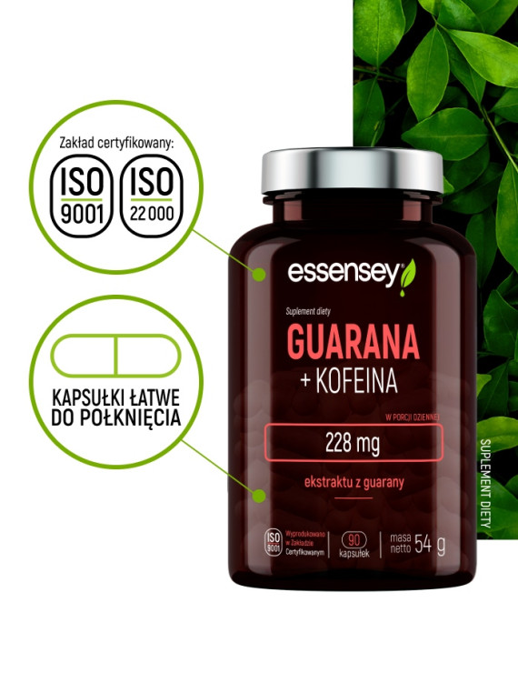 Guarana + Kofeina | Essensey | Energia i pobudzenie
