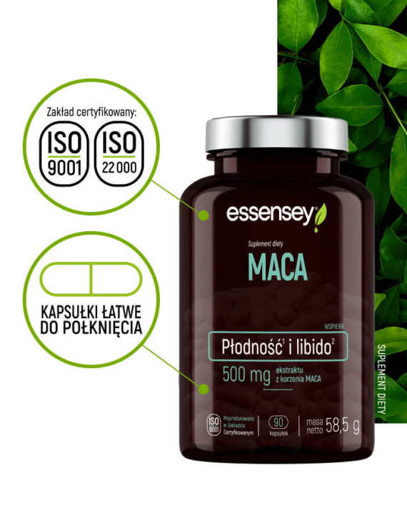 Zestaw MACA w dwóch opakowaniach | Essensey | Potencja adaptogen