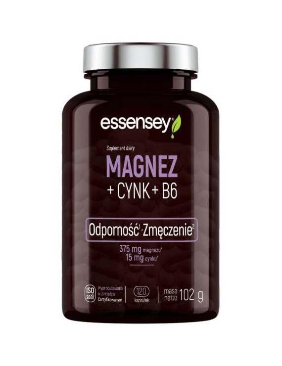 Magnez + Cynk + Witamina B6 | Essensey | Odporność Zmęczenie