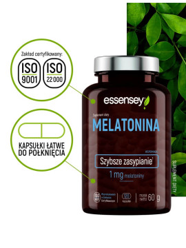 Zestaw Melatoniny w dwóch opakowaniach | Essensey | Na sen regenerację Zestaw Melatoniny w dwóch opakowaniach | Essensey | Na sen regenerację