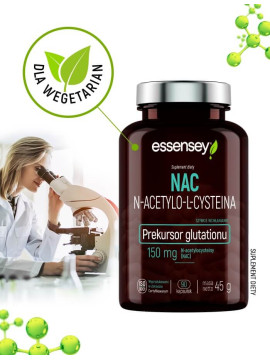 NAC N-acetylo-L-cysteina | Essensey | Aminokwas prekursor glutationu