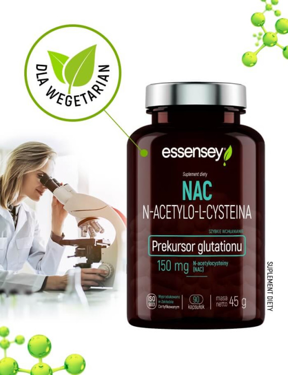 NAC N-acetylo-L-cysteina | Essensey | Aminokwas prekursor glutationu
