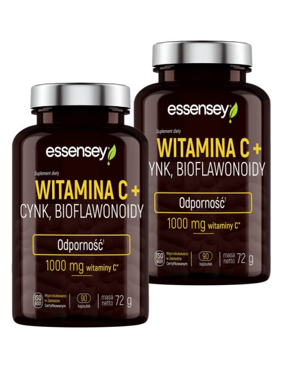 Witamina C + Cynk, Biaflowonoidy | Essensey | Odporność Zmęczenie