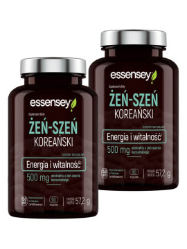 Zestaw Żeń Szeń Koreańskiego w dwóch opakowaniach | Essensey | Adaptogeny