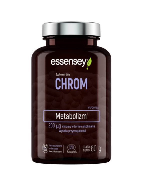 Chrom w 120 kapsułkach | Essensey | Składniki mineralne