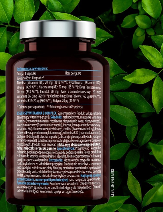 Zestaw Witamina B Complex w 2 opakowaniach | Essensey | Na zmęczenie