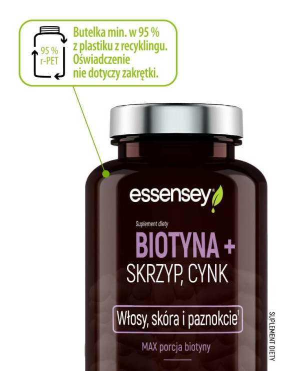 Biotyna, Skrzyp + Cynk i Kolagen Rybi Premium Formula+ | Essenesy