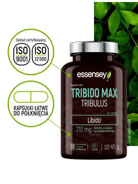 Tribido Max Tribulus w 90 kapsułkach | Essensey | Potencja libido