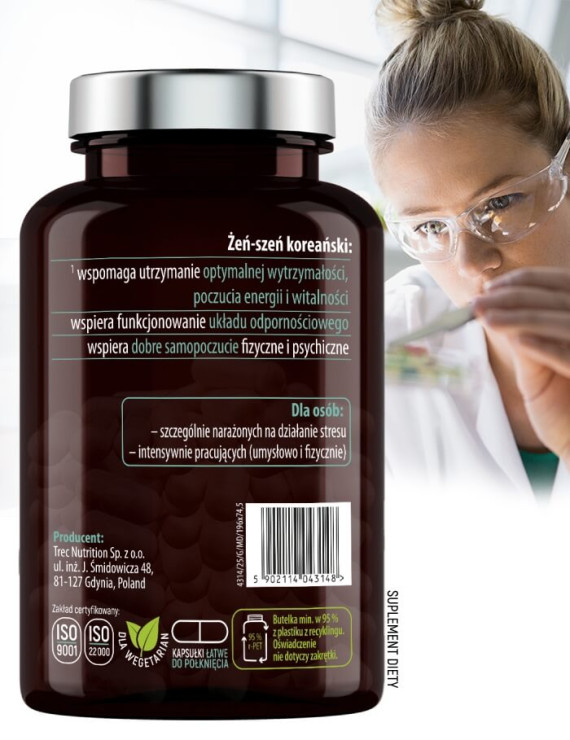 Żeń-szeń Magnez i Tribulus + Pillbox | Essensey | Potencja Witalność