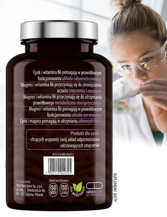 Żeń-szeń Magnez i Tribulus + Pillbox | Essensey | Potencja Witalność