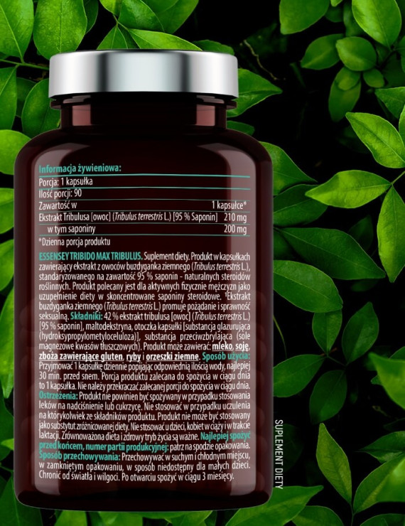 Żeń-szeń Magnez i Tribulus + Pillbox | Essensey | Potencja Witalność