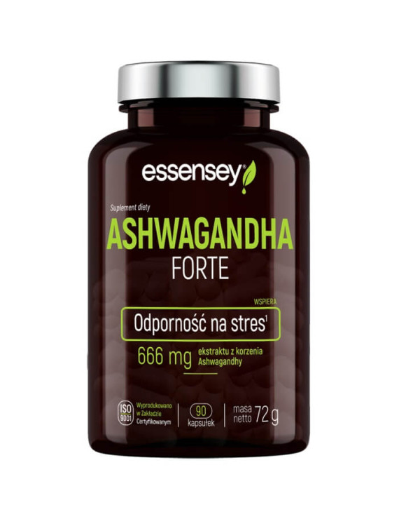 Magnez+B6 i Ashwagandha Forte | Essensey | Stres serce kości