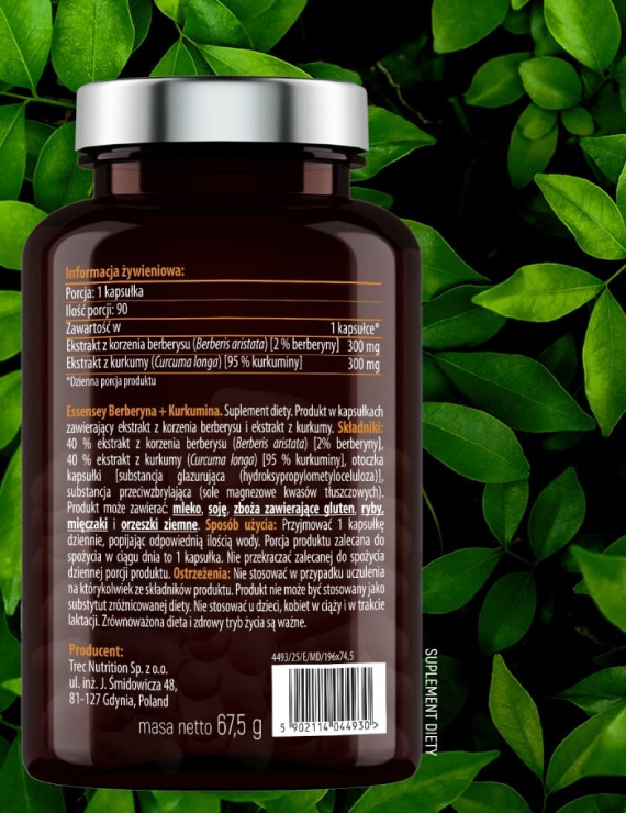 Berberyna+Kurkumina  Ostropest Plamisty+Pillbox | Essensey | Trawienie