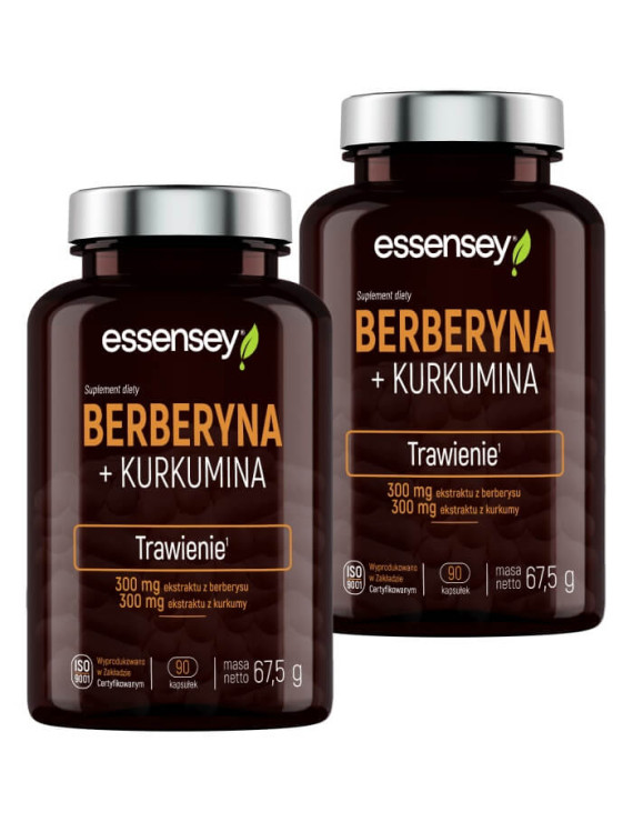 Zestaw Berberyny + Kurkuminy w 2 opakowaniach | Essnsey | Trawienie