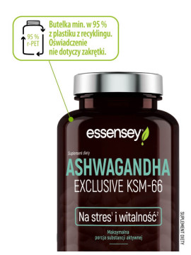 Ashwagandha Exclusive KSM-66 Pillbox | Essensey | Stres witalność