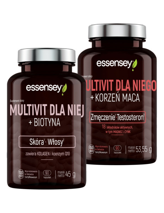 Multivit dla Niej i dla Niego | Essensey | Zestaw witamin i minerałów