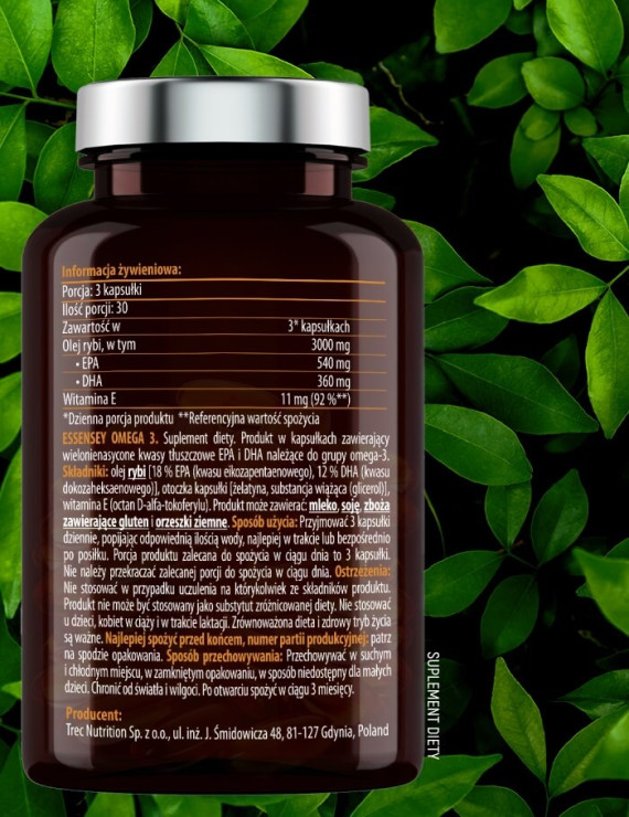 Ashwagandha Forte i Omega 3 | Essensey | Wzrok Serce Mózg i Stres