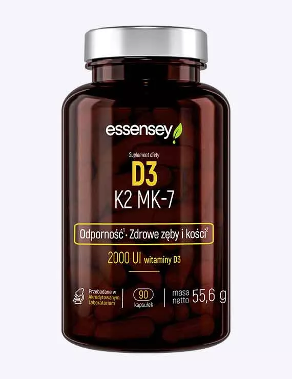 Zestaw witamin D3 K2 MK-7 w trzech opakowaniach