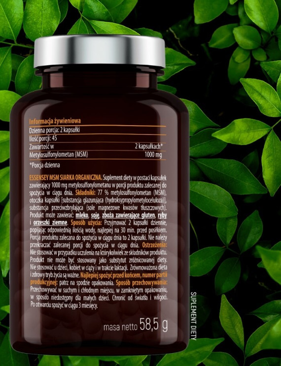 Kolagen + Kwas Hialuronowy + MSM + Pillbox | Essensey | Stawy skóra