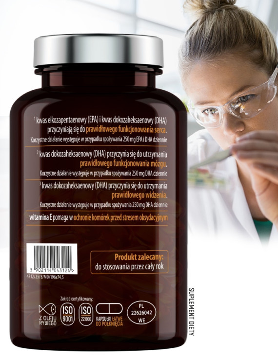 Żeń-szeń koreański i Omega 3 | Essensey | Witalność Energia Mózg Serce