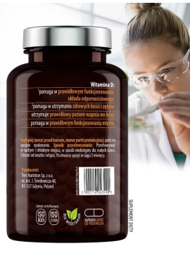 Witamina D3 w 120 kapsułkach | Essensey | Odporność i zdrowe kości