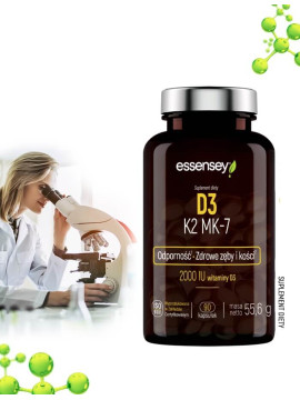 Witamina D3 K2 MK-7 w 90 kapsułkach | Essensey | Witaminy i minerały